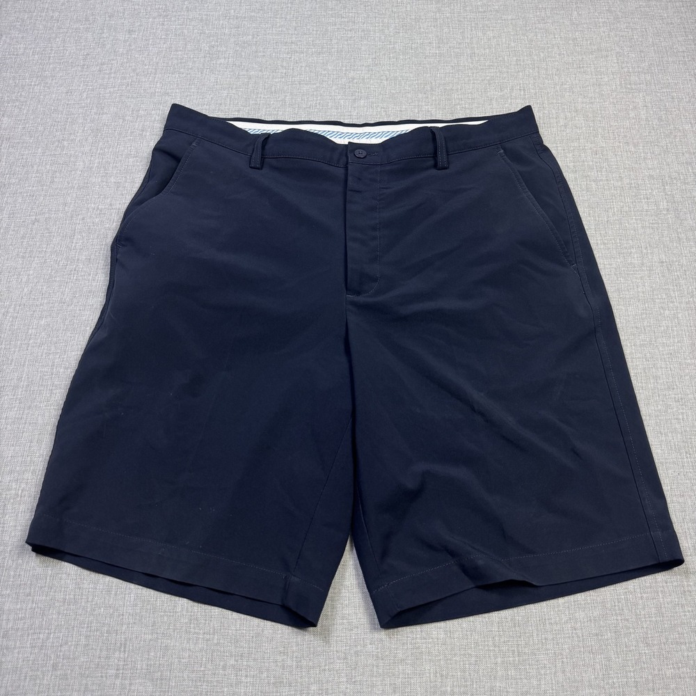 FootJoy Golf Chino Shorts Mens 36 Blue 11" Inseam Polyester Spandex Microfiber